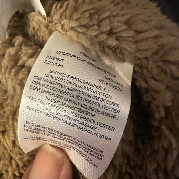 Dickies Fleece-Lined Flannel Shirt Jacket, Charcoal/Black Plaid, Size Medium. - Picture 8 of 8